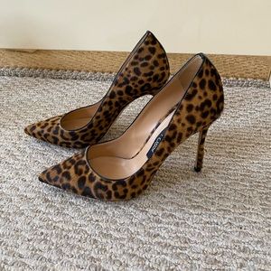 SERGIO ROSSI LEOPARD SEXY HEELS PUMPS 8.5